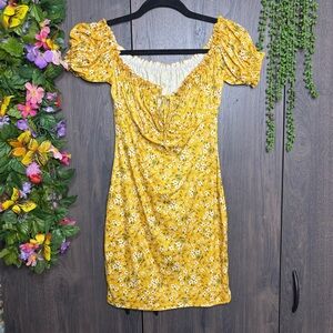 🌸5/$25🌸NWOT Shein Floral Printed Short Sleeve Mini Dress Size Small